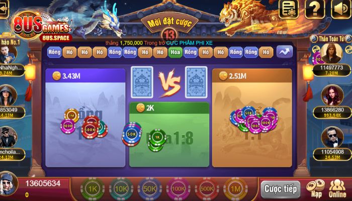 Tổng quan về game Dragon Tiger live casino